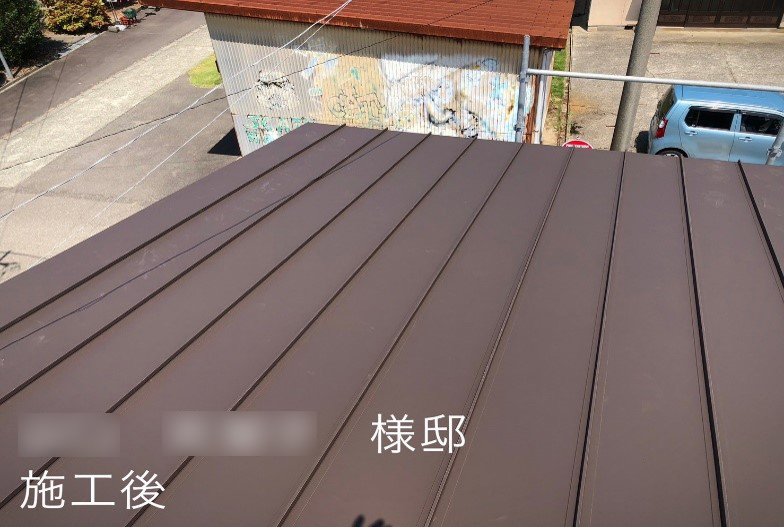 Y様 車庫屋根 施工後